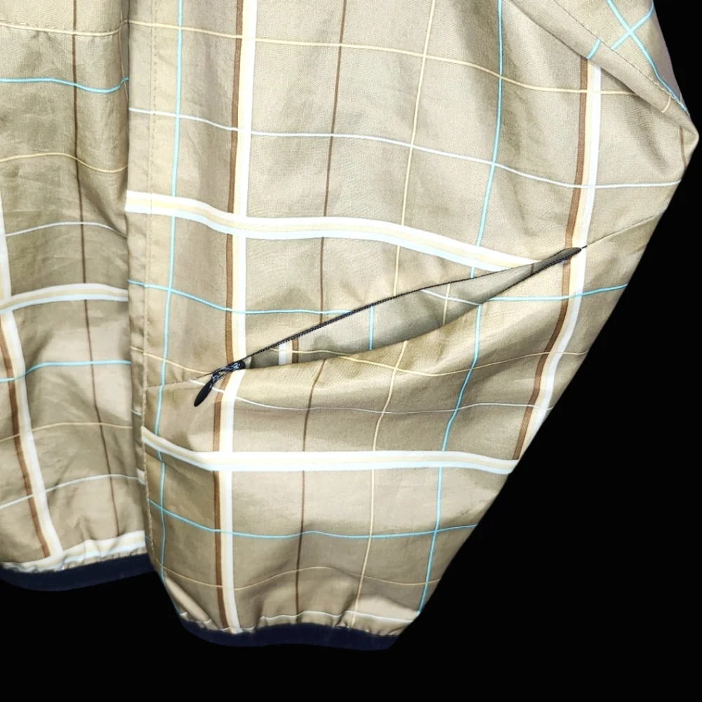 ELEMENT Beige Plaid Lightweight Jacket- Medium - Picture 7 of 9